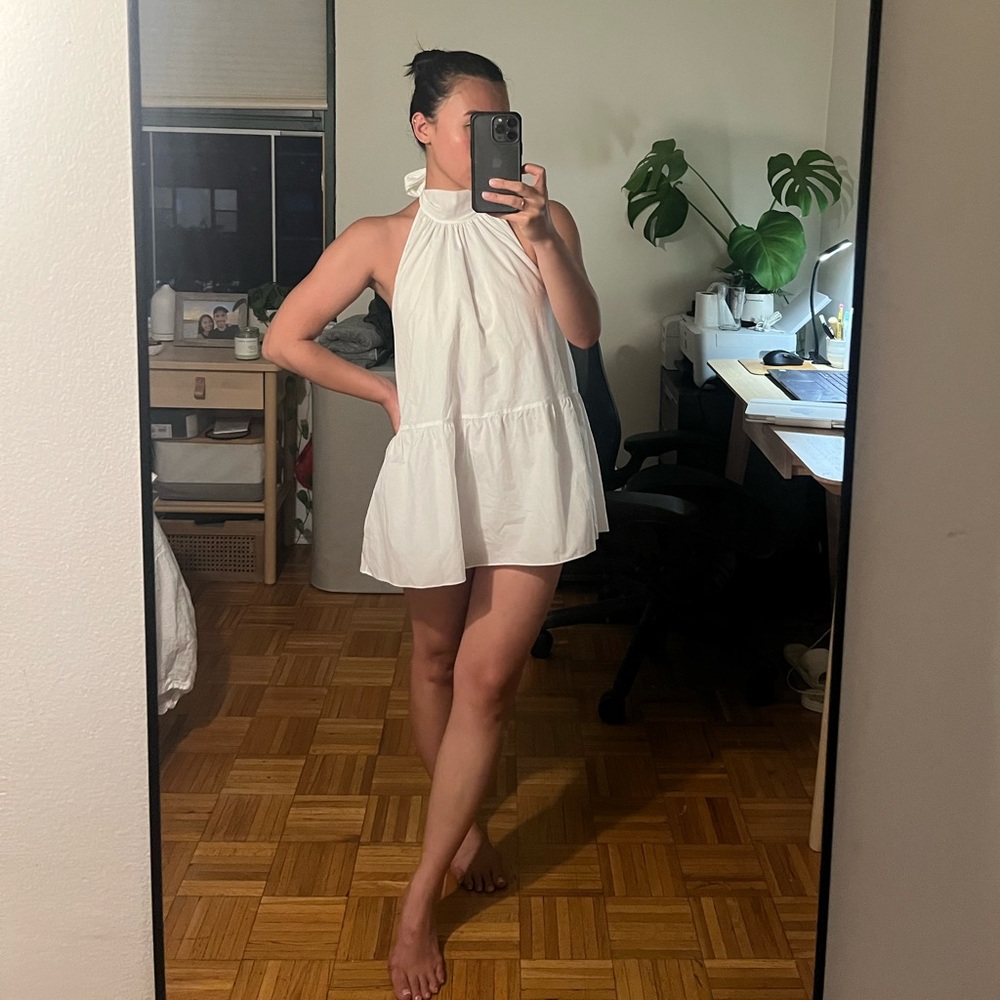 THEORY // NWT Halter Tie dress/shirt